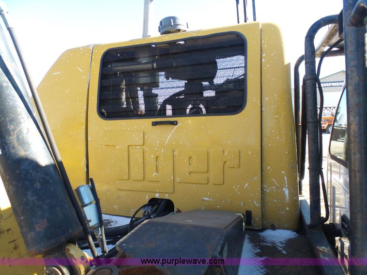 image for item AX9224 2006 Ford F550 flatbed truck with Tiger Rail Kat boom mower