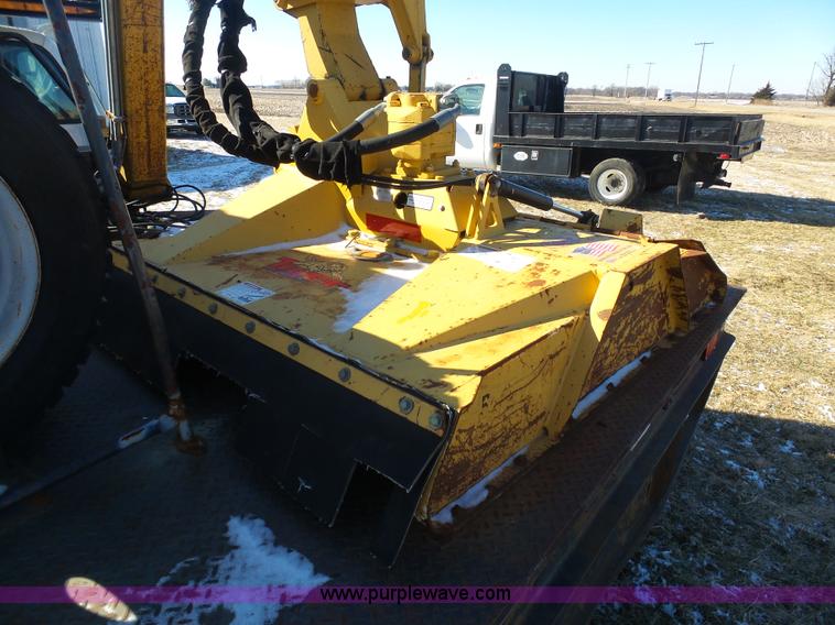 image for item AX9224 2006 Ford F550 flatbed truck with Tiger Rail Kat boom mower