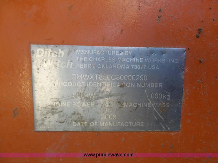 image for item AX9235 2008 Ditch Witch XT850 tool carrier