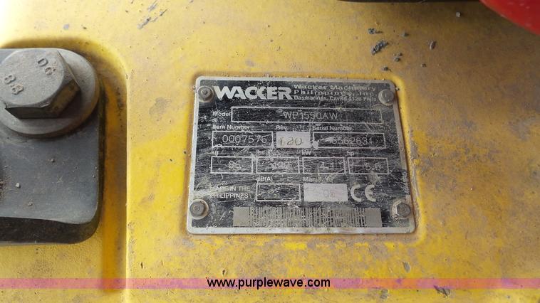 image for item BF9090 Wacker WP1550AW plate compactor