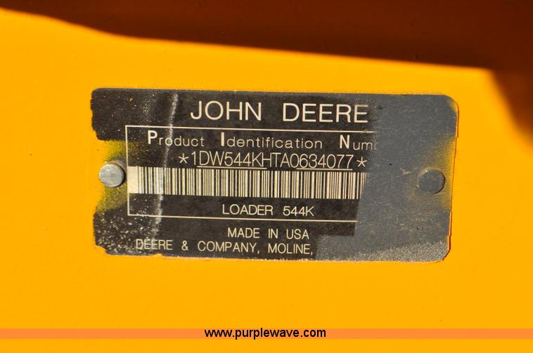 image for item G7235 2011 John Deere 544K wheel loader