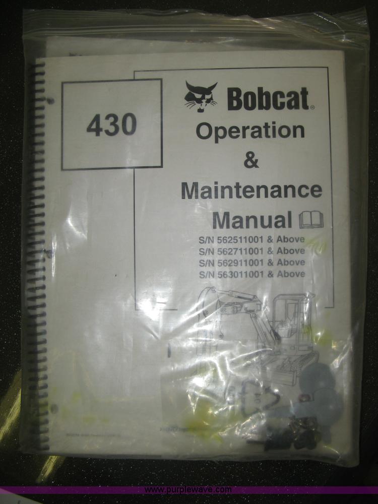 image for item J2902 2006 Bobcat 430HAG ZHS Fast Track compact excavator