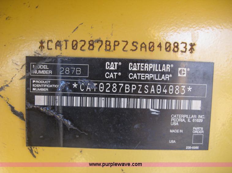 image for item J2923 2006 Caterpillar 287B skid steer