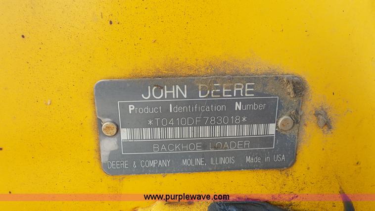 image for item J4701 1992 John Deere 410D backhoe