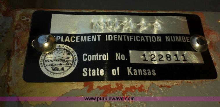 image for item J4728 1992 shop built end dump trailer