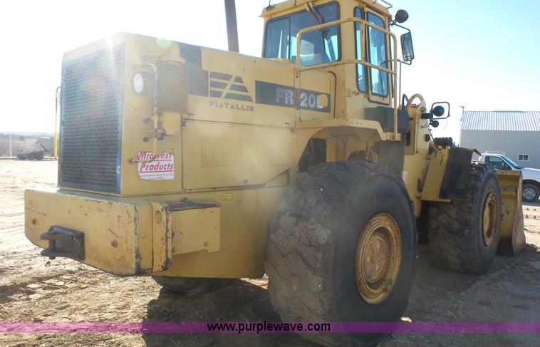 image for item J4729 1990 Fiat-Allis FR20B wheel loader