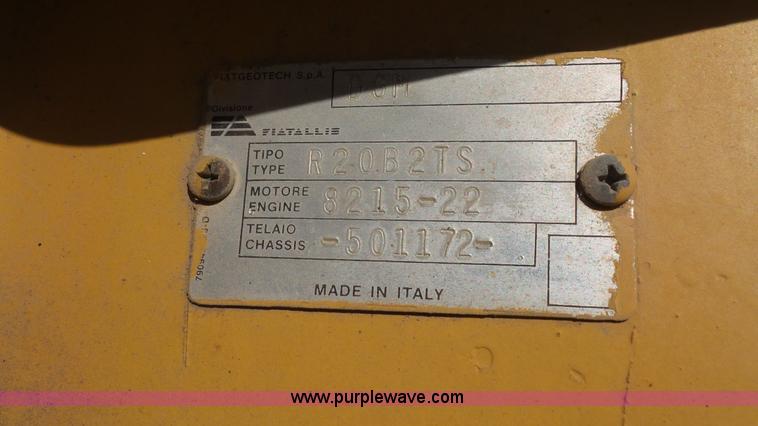 image for item J4729 1990 Fiat-Allis FR20B wheel loader