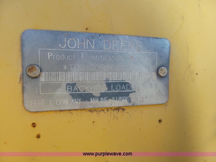 image for item J6234 1994 John Deere 310D backhoe