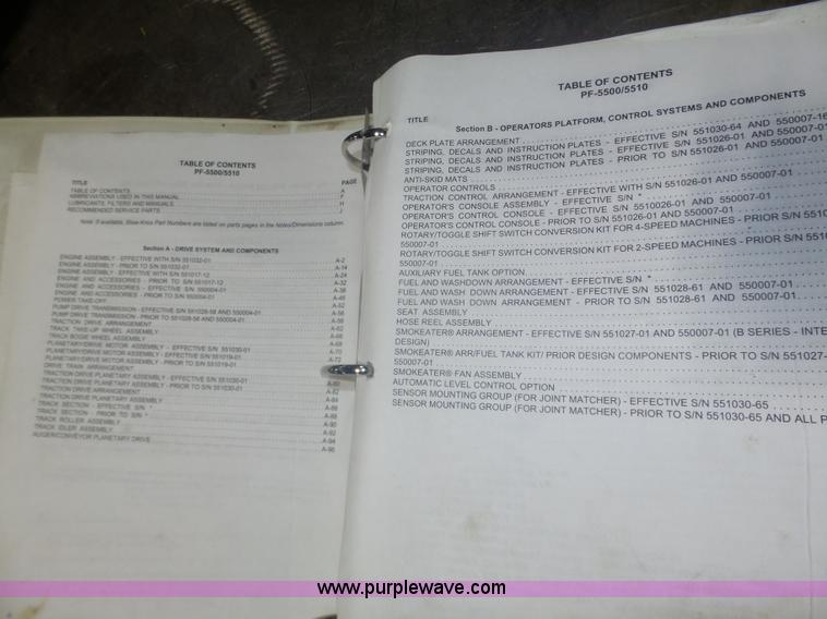 image for item J8823 2003 Blaw Knox PF-5510 asphalt paver