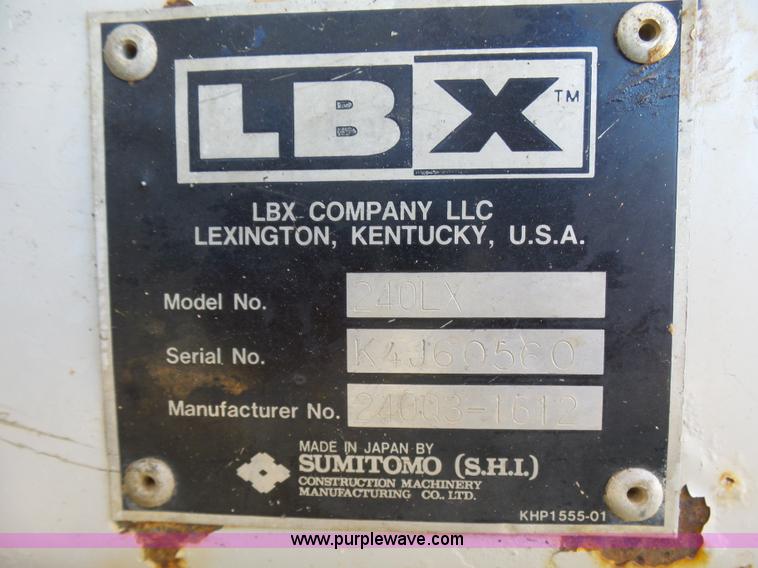 image for item L1514 2006 Link Belt 240L long reach excavator