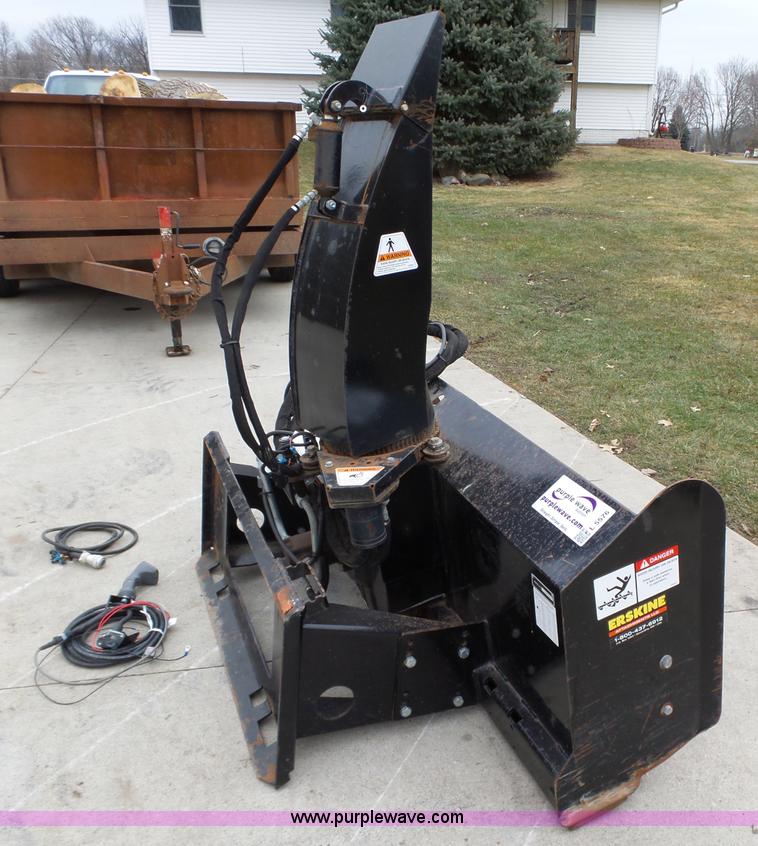 image for item L5576 Erskine skid steer snow blower