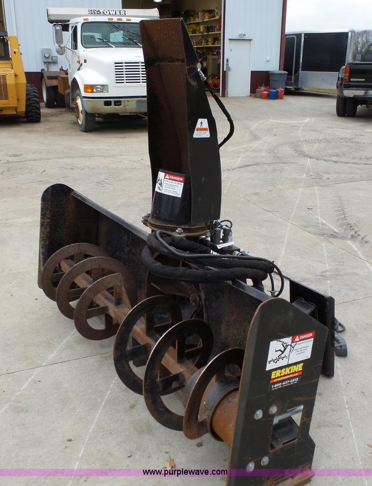image for item L5576 Erskine skid steer snow blower