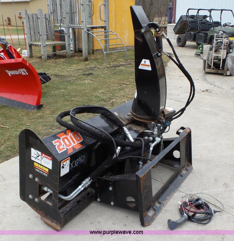 image for item L5576 Erskine skid steer snow blower