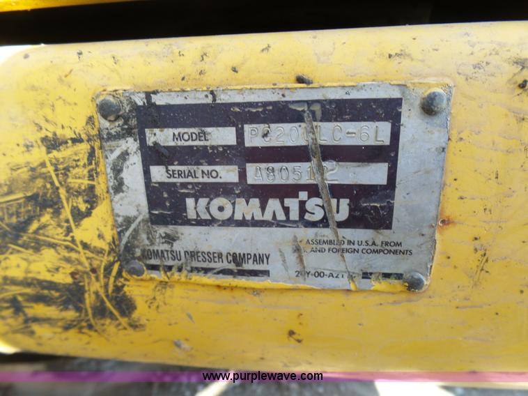 image for item N9392 1994 Komatsu PC200LC-6L excavator
