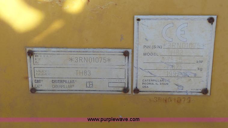 image for item N9442 1997 Caterpillar TH83 telehandler