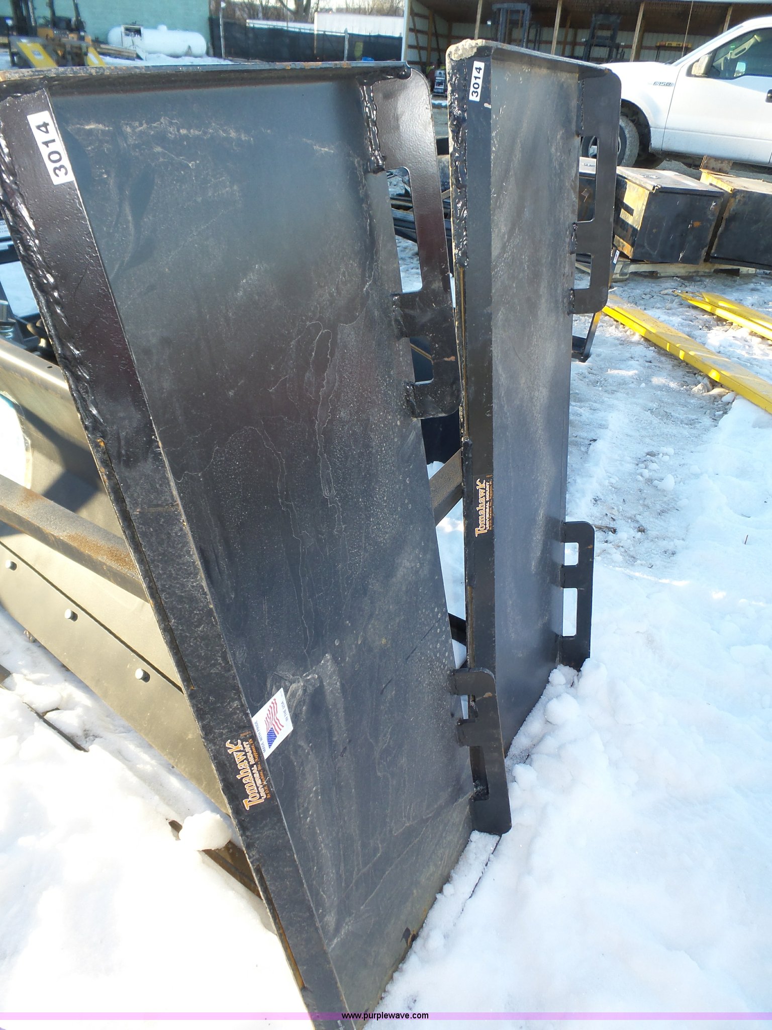 (2) Tomahawk skid steer adapter plates in Omaha, NE Item J8862 sold