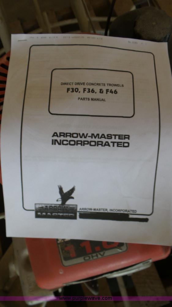 image for item BN9381 Arrow Master F-46 power trowel