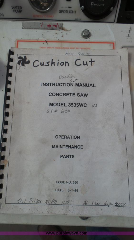 image for item BN9406 Cushion Cut 3535WC concrete saw