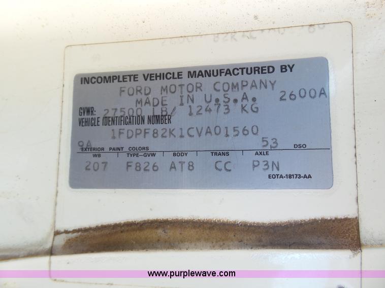 image for item J6802 1982 Ford F800 dump truck