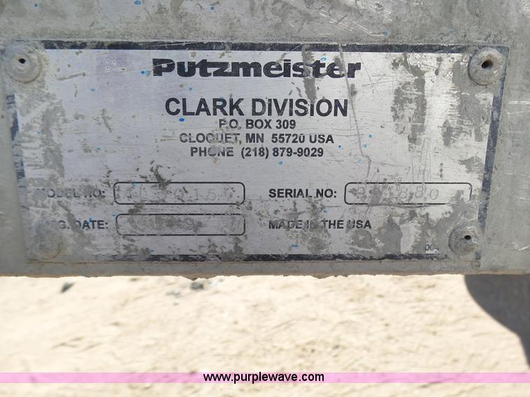 image for item J6823 Putmeister AL3015G concrete conveyor