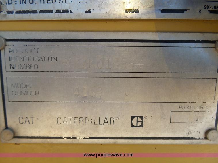 image for item J6824 1994 Caterpillar 416B backhoe