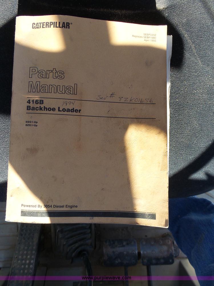 image for item J6824 1994 Caterpillar 416B backhoe