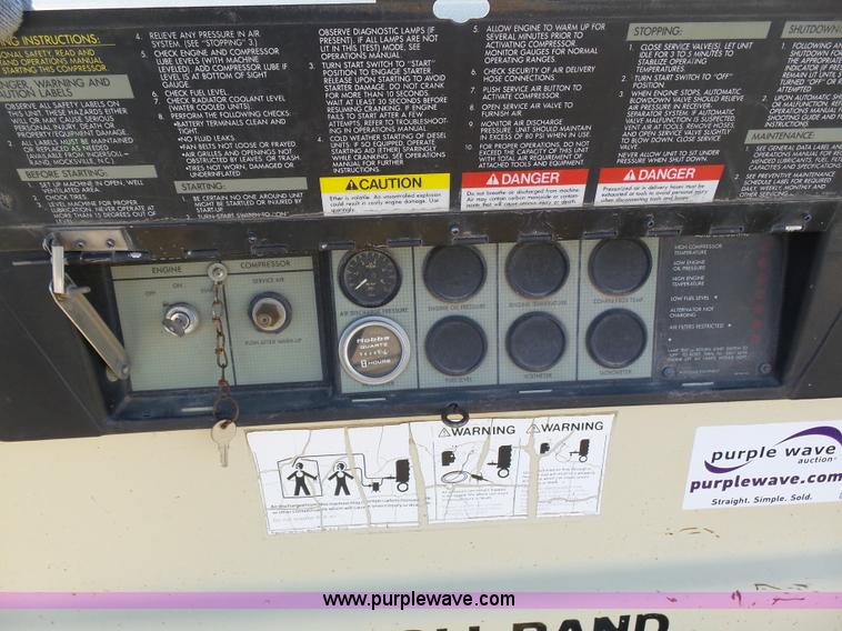 image for item J8286 1993 Ingersoll Rand 185 air compressor