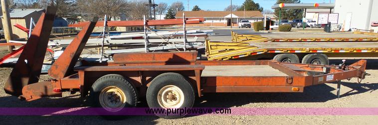 image for item J8291 1984 Belshe equipment trailer