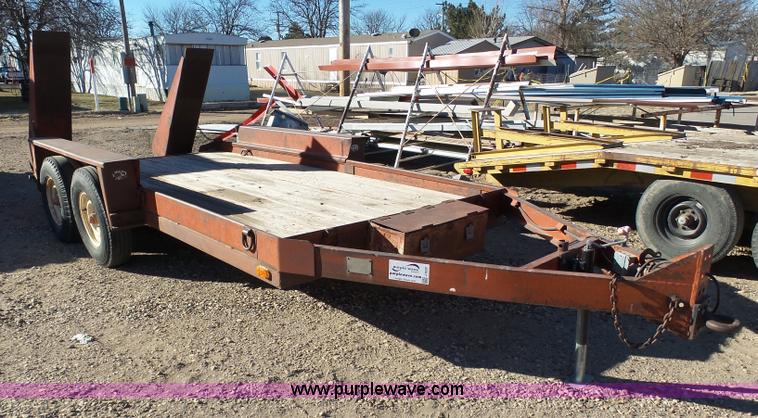 image for item J8291 1984 Belshe equipment trailer