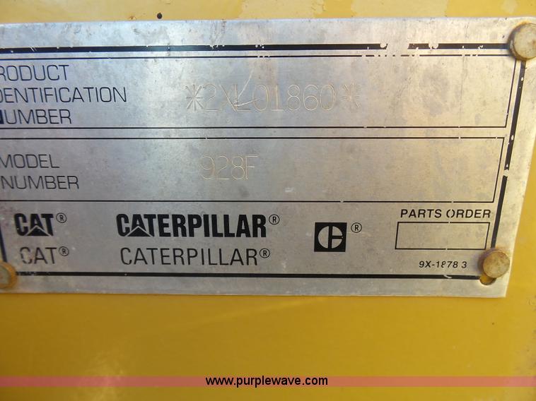 image for item J8298 1996 Caterpillar 928F wheel loader