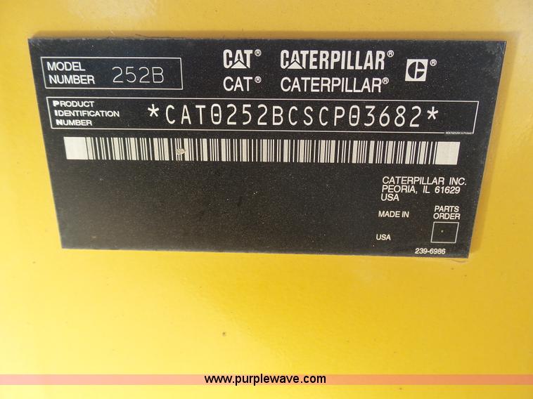 image for item J8299 2007 Caterpillar 252B skid steer