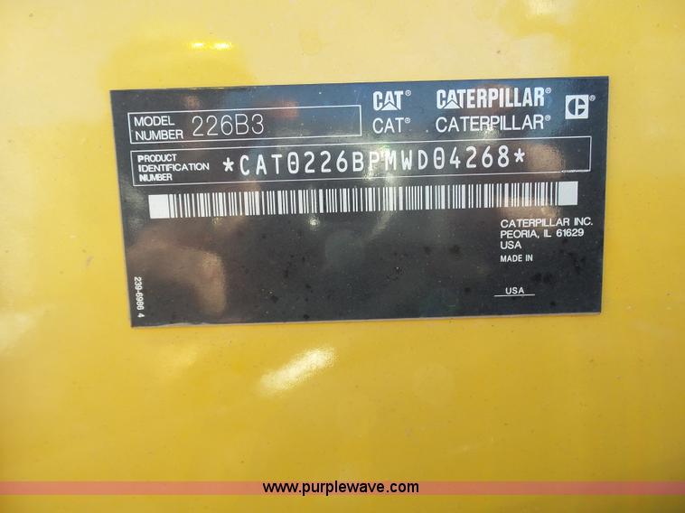 image for item J8301 2012 Caterpillar 226B3 skid steer
