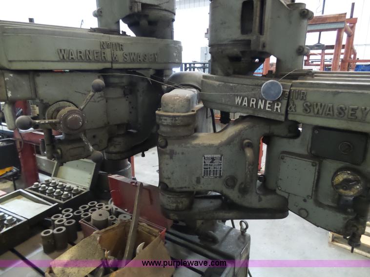 image for item AR9456 Warner & Swasey precision tapping and threading machine