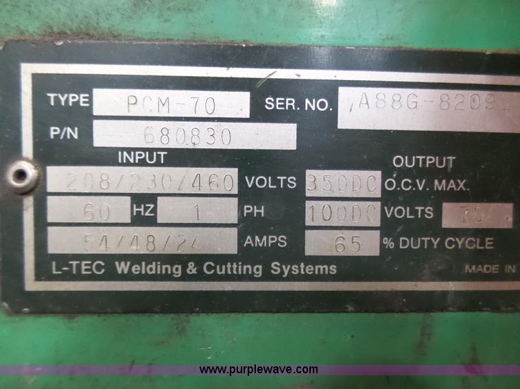 image for item AR9457 Plasmark PCM-70 plasma cutter