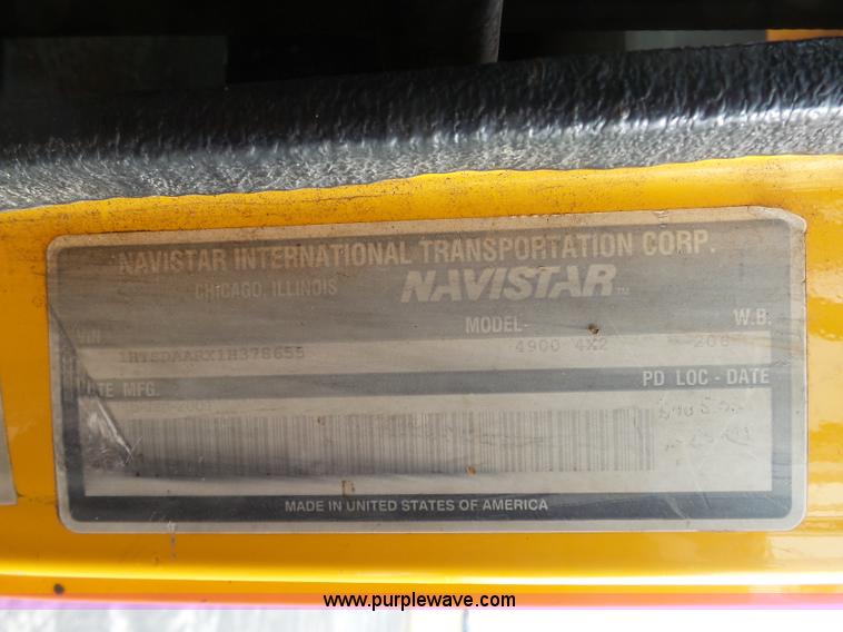 image for item BH9400 2001 International 4900 dump truck