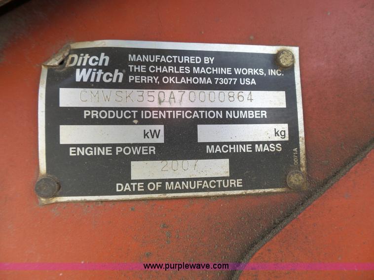 image for item BT9314 2007 Ditch Witch K350 Dingo compact loader