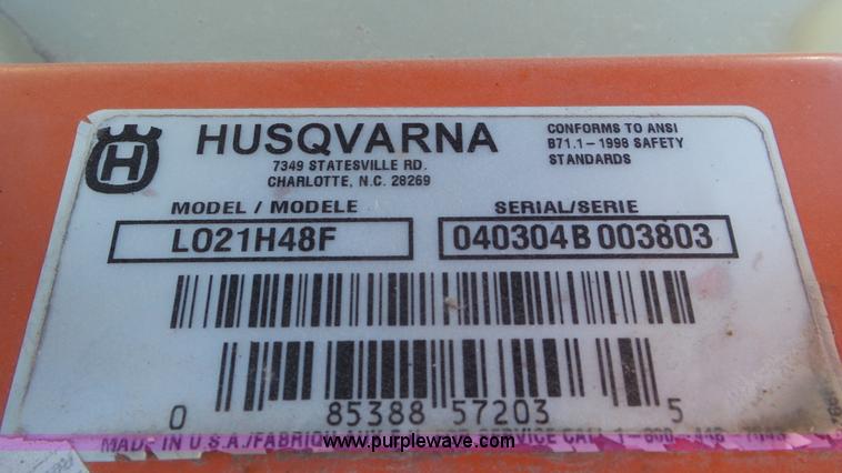 image for item CD9844 Husqvarna YTH2148 lawn mower