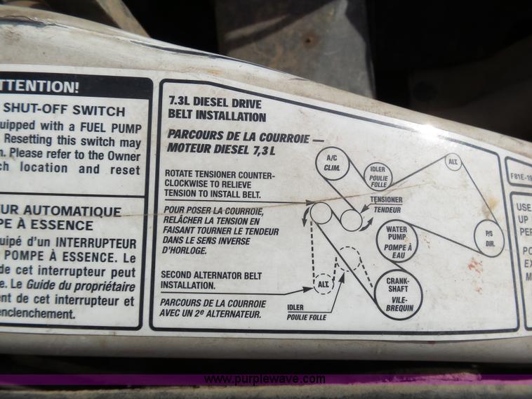 image for item J6206 2001 Ford F250 Super Duty XL Crew Cab pickup truck