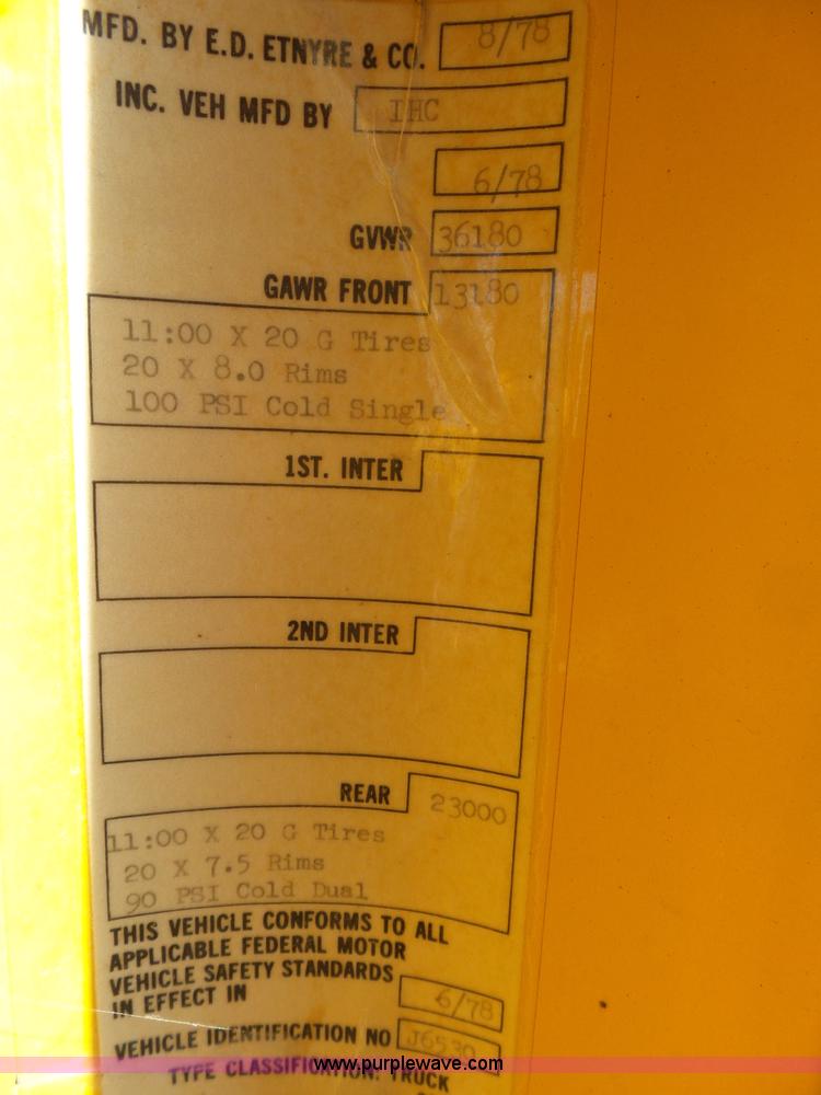 image for item J6209 1978 International Cargo Star 1950B dump truck