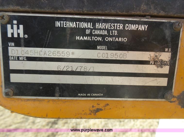 image for item J6209 1978 International Cargo Star 1950B dump truck