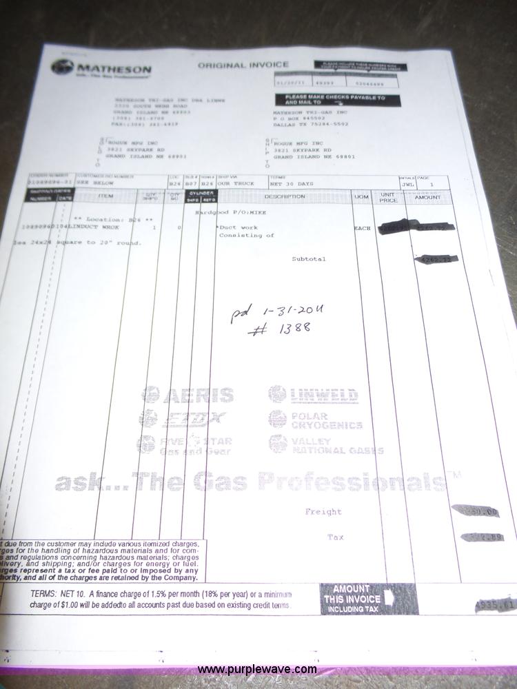 image for item J8844 2011 Camfill Gold Series Farr smoke extraction system