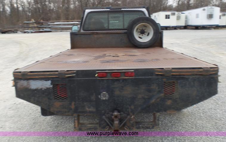 image for item K4266 1999 Ford F350 Super Duty XL flatbed pickup truck