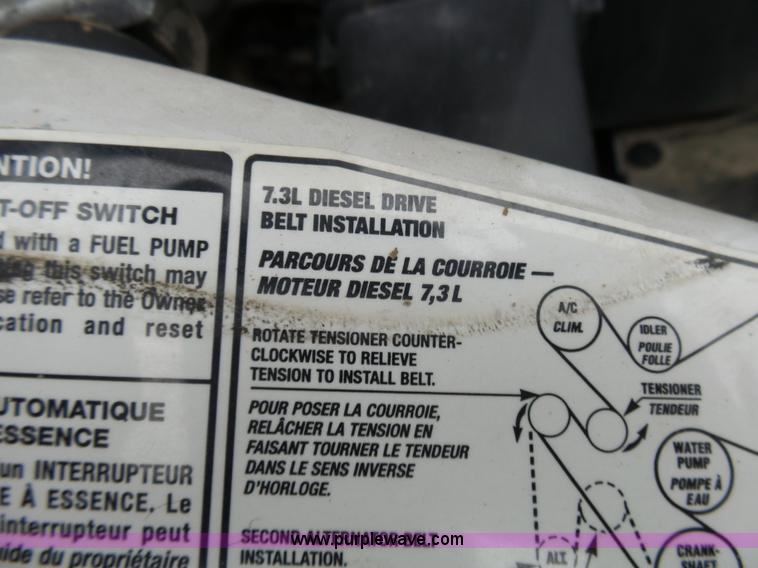 image for item K4266 1999 Ford F350 Super Duty XL flatbed pickup truck