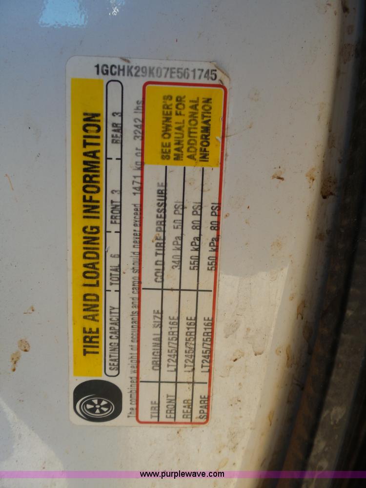 image for item K5773 2007 Chevrolet Silverado 2500HD Ext. Cab pickup truck