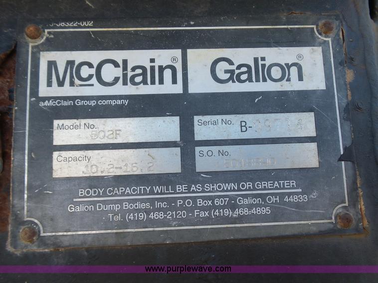 image for item K5776 2000 International F4900 dump truck