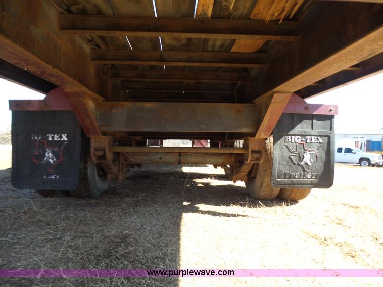 image for item K5779 2000 Big Tex 24-MF48 flatbed trailer
