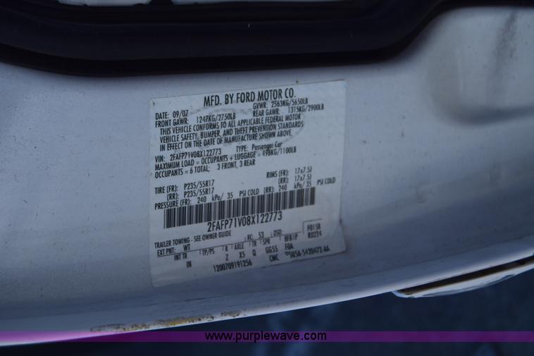 image for item K8697 2008 Ford Crown Victoria Police Interceptor