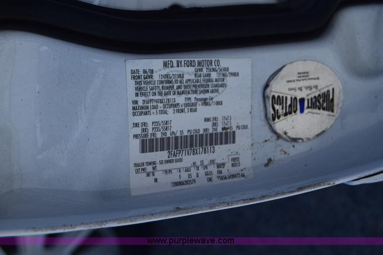 image for item K8698 2008 Ford Crown Victoria Police Interceptor