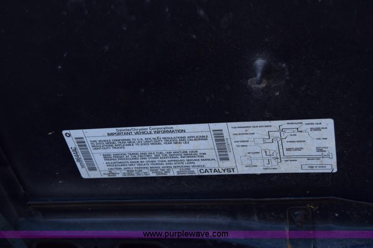 image for item K8708 2003 Jeep Wrangler Sport SUV