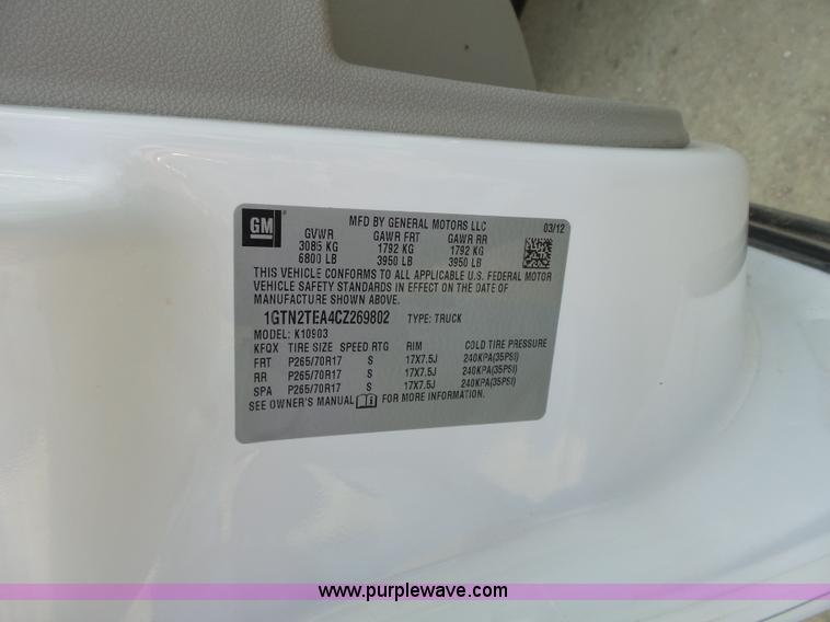 image for item L3710 2012 GMC Sierra 1500 pickup truck